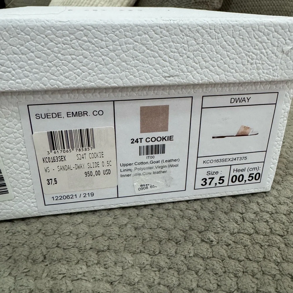 Dior Beige Shearling Slide Loafers - Picture 6 of 8